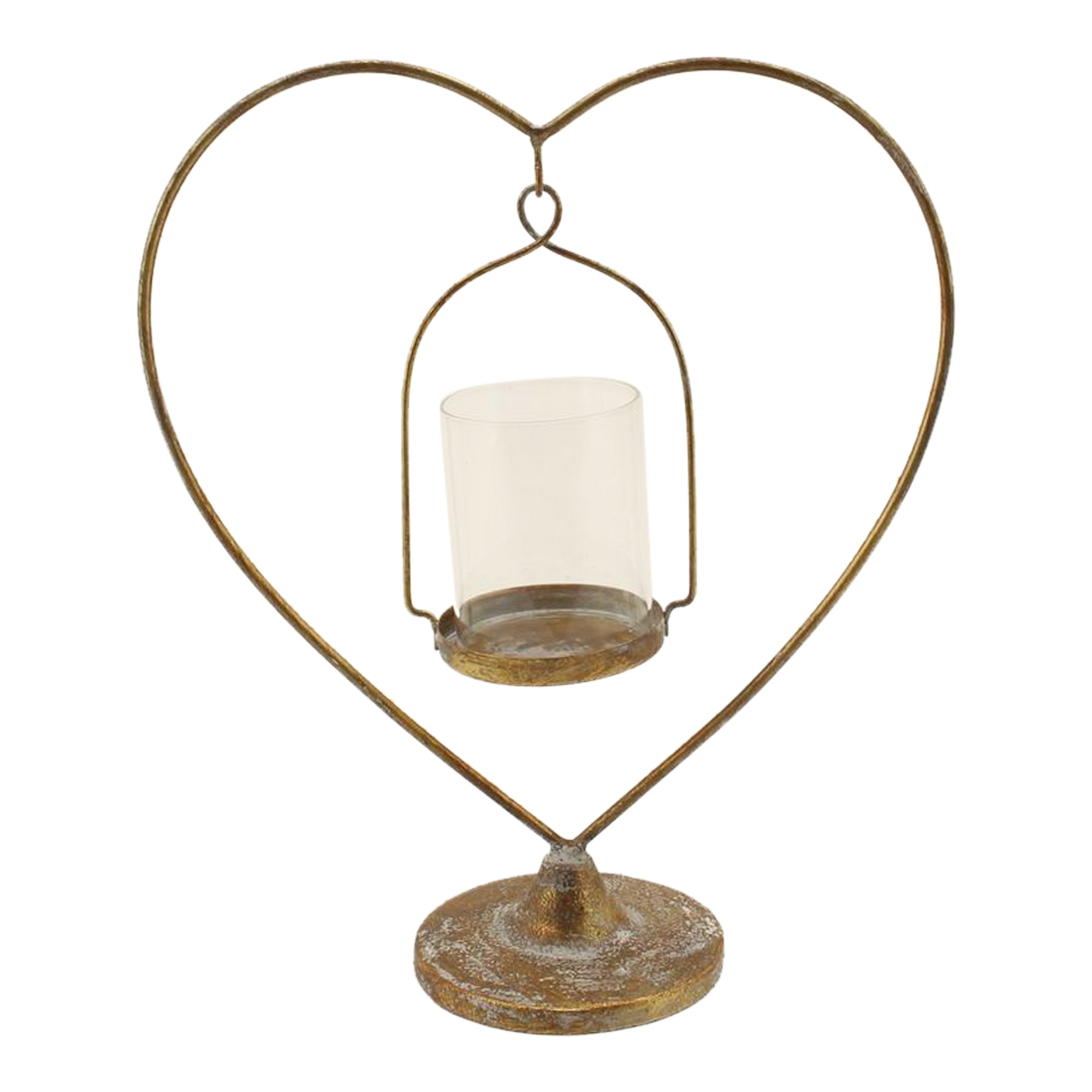 Floating Heart Tealight Candle Holder