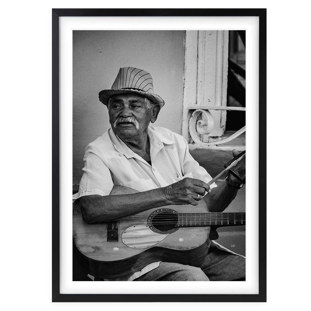 Music Man 105cm x 81cm Framed A1 Art Print