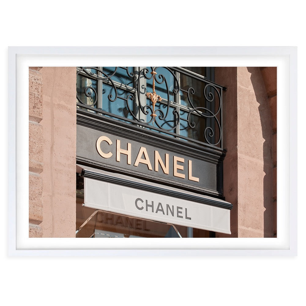 Chanel Store 2 Large 105cm x 81cm Framed A1 Art Print