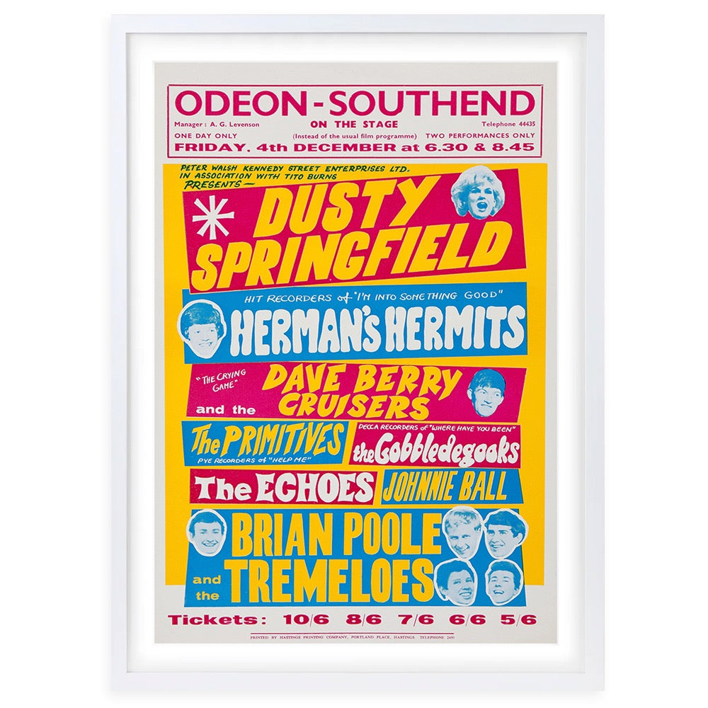 Dusty Springfield - Herman S Hermits 105cm x 81cm Framed A1 Art Print