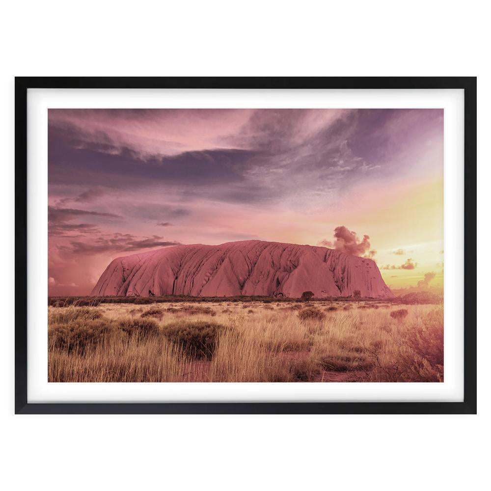 Uluru 105cm x 81cm Framed A1 Art Print
