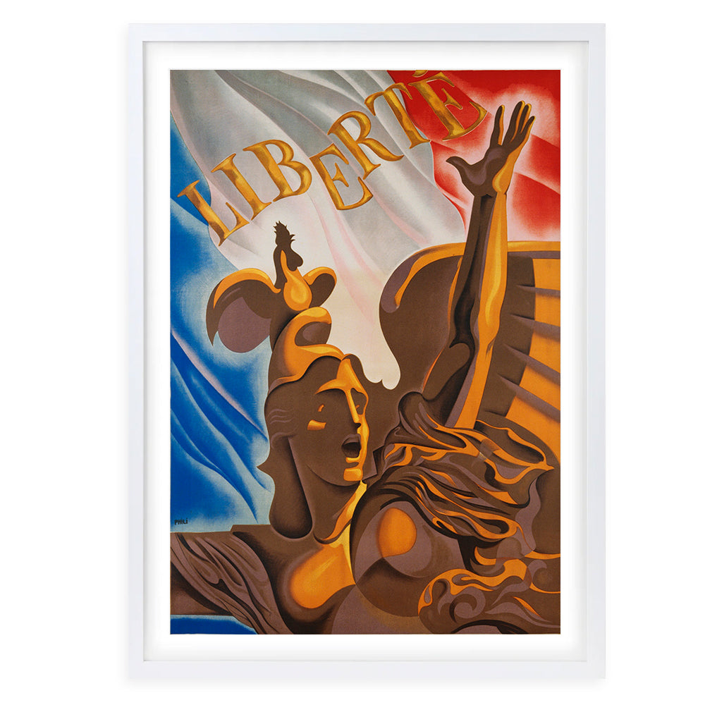 Liberte 105cm x 81cm Framed A1 Art Print