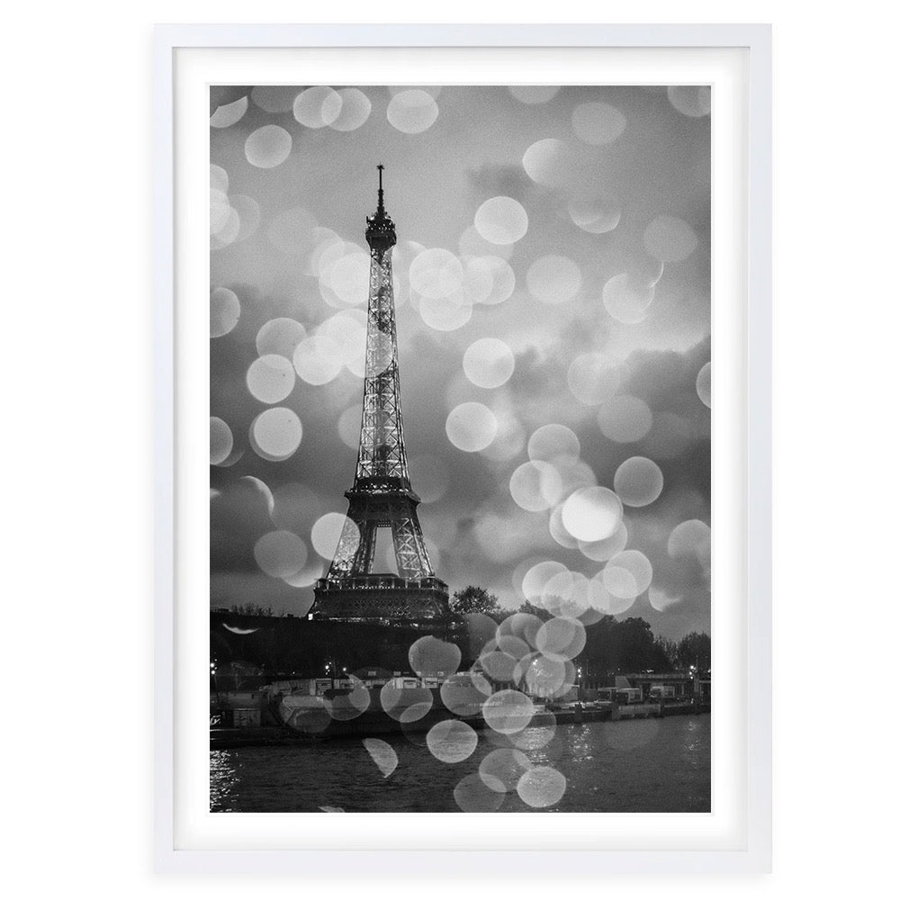 Paris In The Rain 105cm x 81cm Framed A1 Art Print