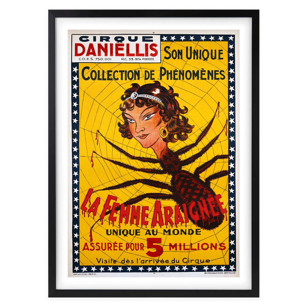 La Femme Araignee 105cm x 81cm Framed A1 Art Print