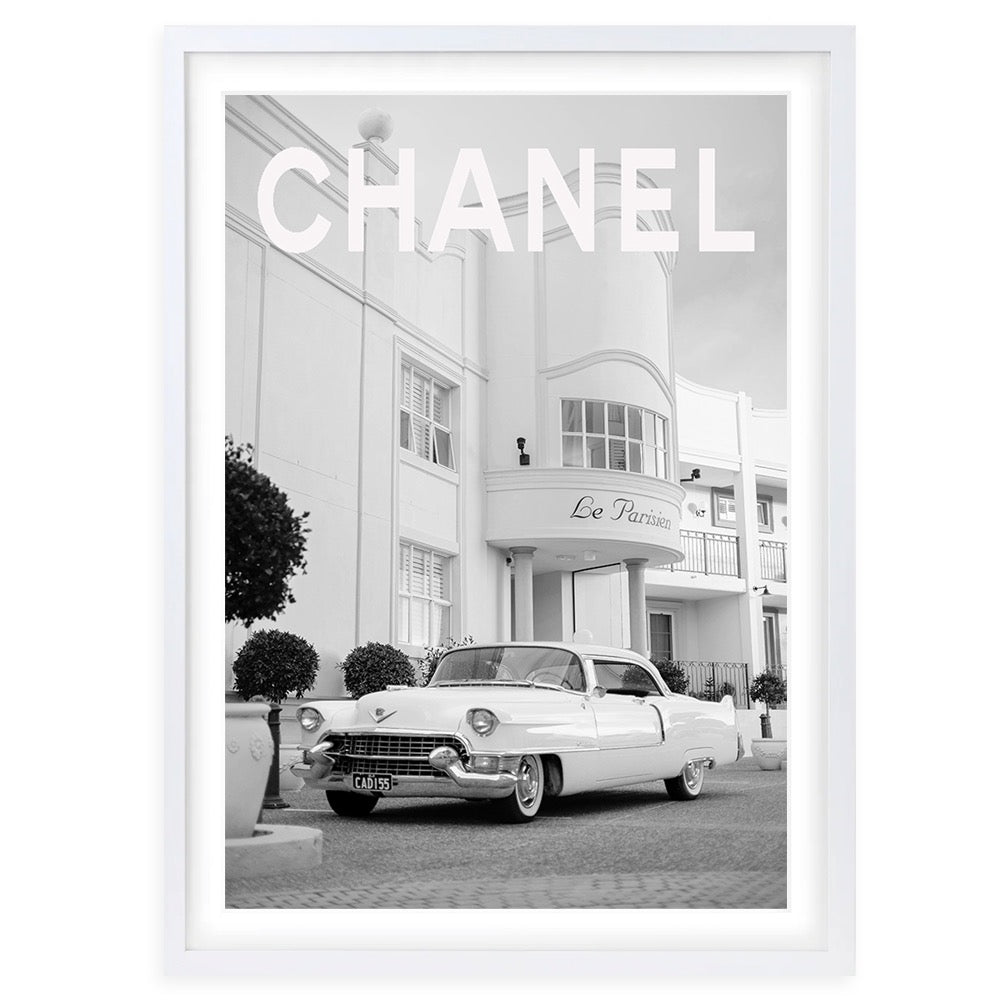 Chanel Cadillac Framed A1 Art Print