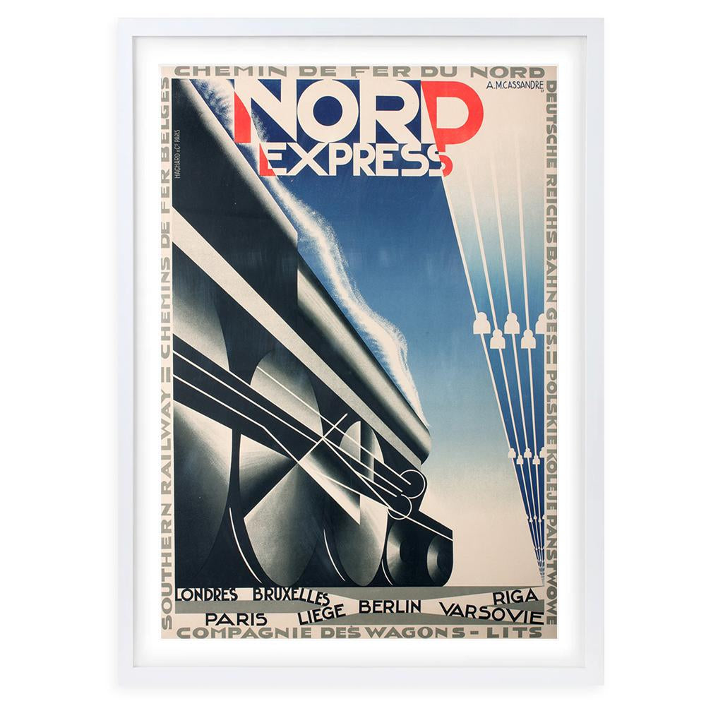 Nord Express 105cm x 81cm Framed A1 Art Print