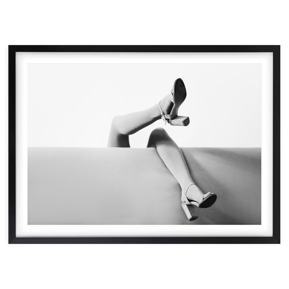 Couch Legs Large 105cm x 81cm Framed A1 Art Print