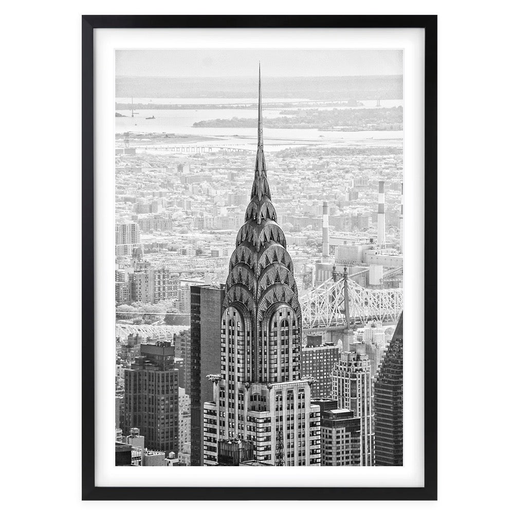Empire State Building 105cm x 81cm Framed A1 Art Print