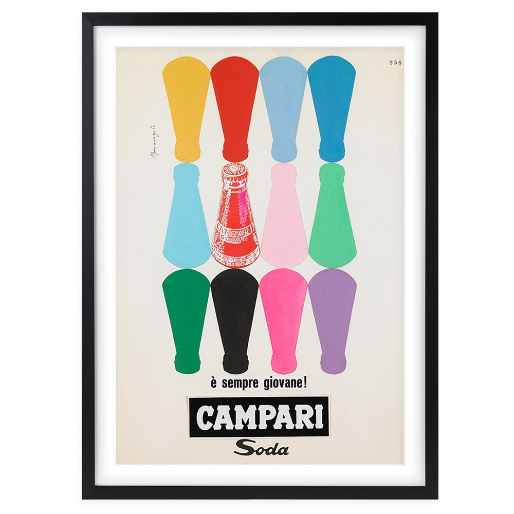Campari 4 Large 105cm x 81cm Framed A1 Art Print