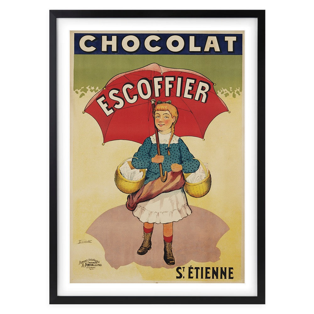 Escoffier Chocolat 105cm x 81cm Framed A1 Art Print