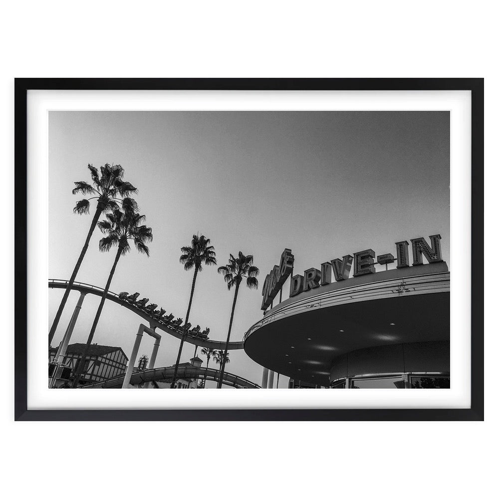 Drive In 105cm x 81cm Framed A1 Art Print