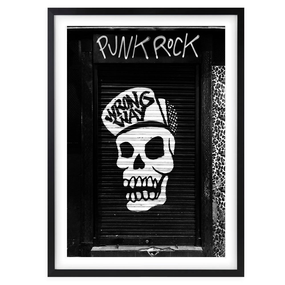 Punk Rock Graffiti 105cm x 81cm Framed A1 Art Print