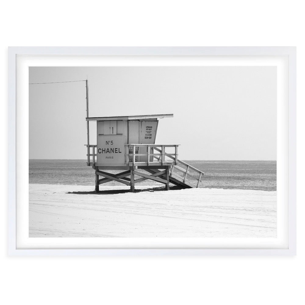Chanel Beach Patrol Large 105cm x 81cm Framed A1 Art Print