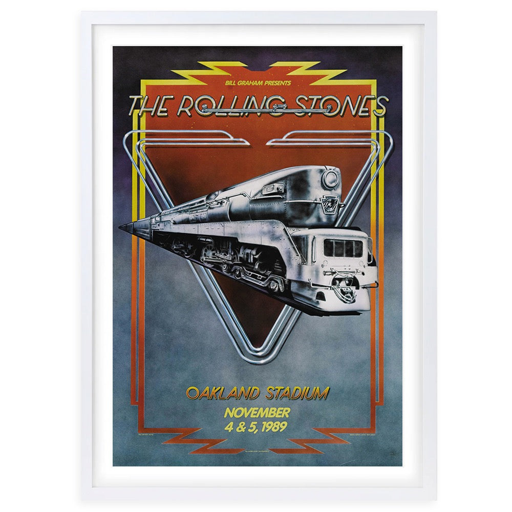 The Rolling Stones - Oakland Stadium 1989 105cm x 81cm Framed A1 Art Print