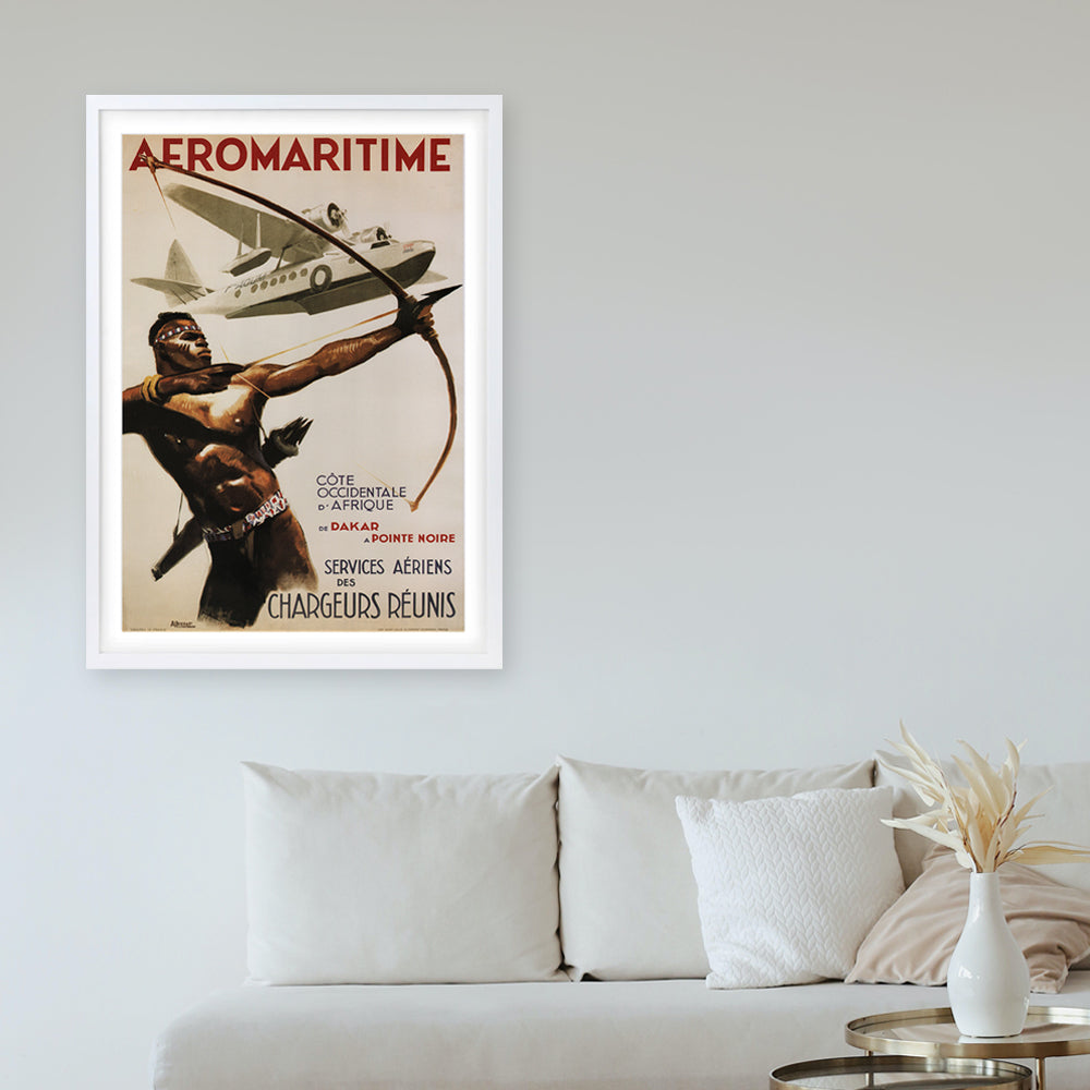 Fly Caribbean by B.O.A.C 105cm x 81cm Framed A1 Art Print
