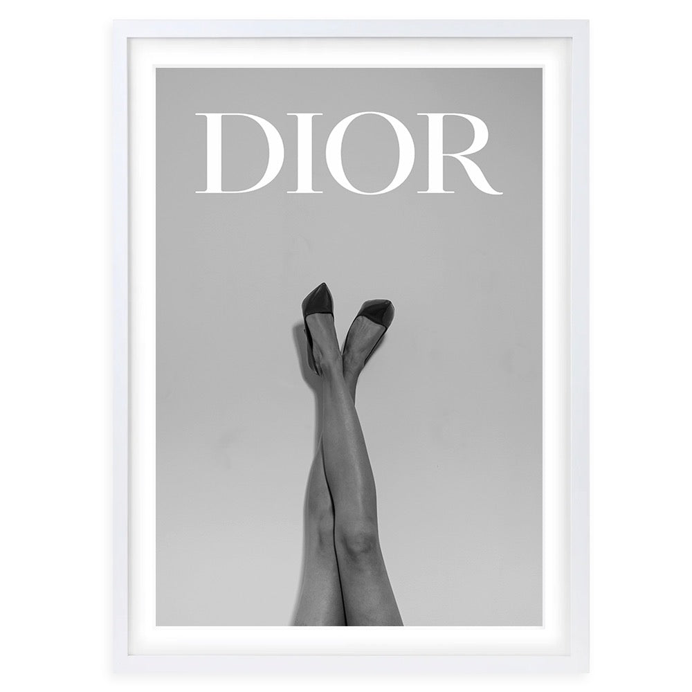 Dior Legs Framed A1 105cm x 81cm Art Print
