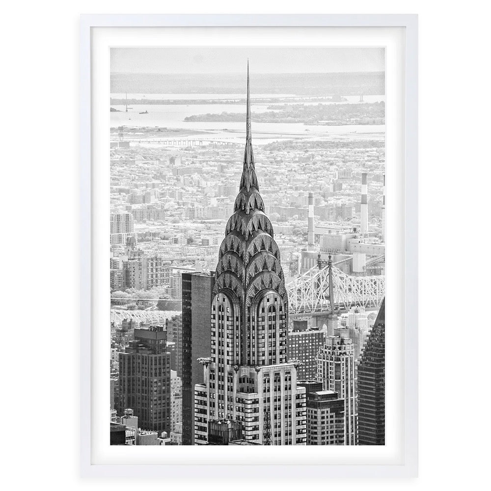 Empire State Building 105cm x 81cm Framed A1 Art Print
