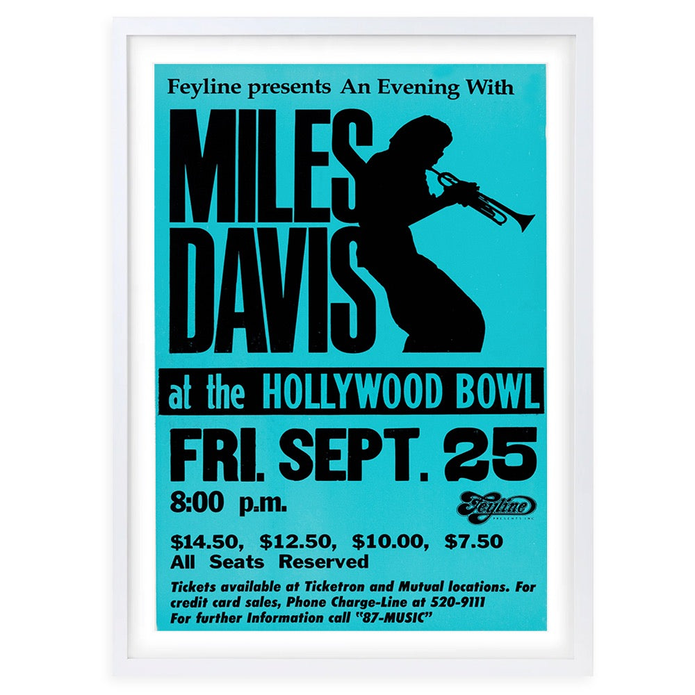 Miles Davis - Hollywood Bowl 1981 105cm x 81cm Framed A1 Art Print