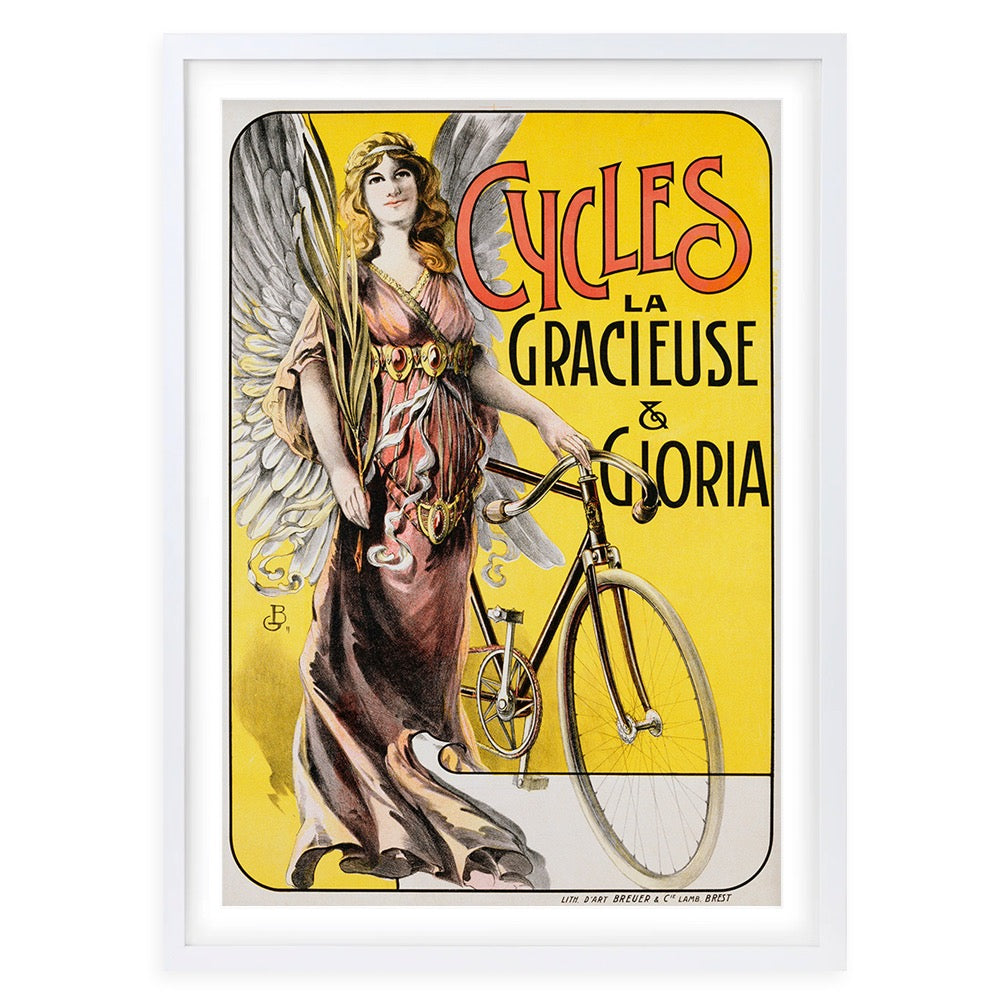 Cycles La Gracieuse Gloria Large 105cm x 81cm Framed A1 Art Print
