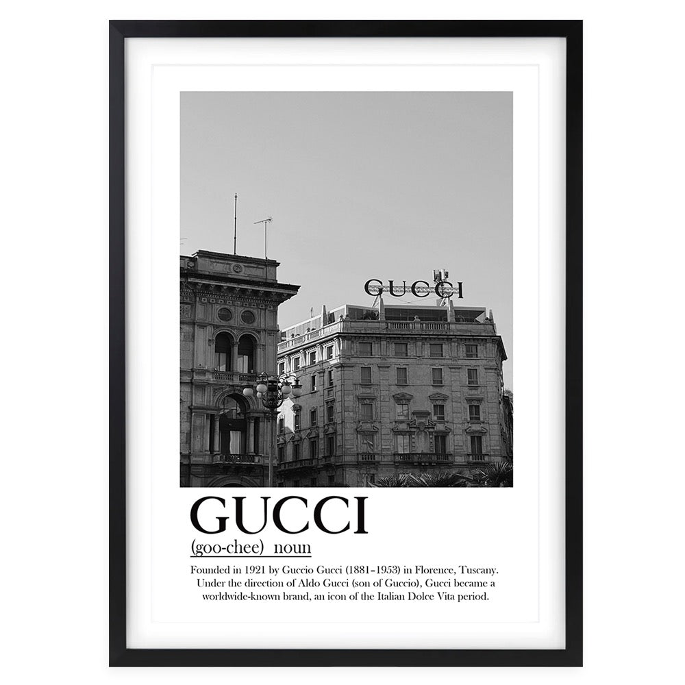 Gucci Building 2 Framed 105cm x 81cm A1 Art Print
