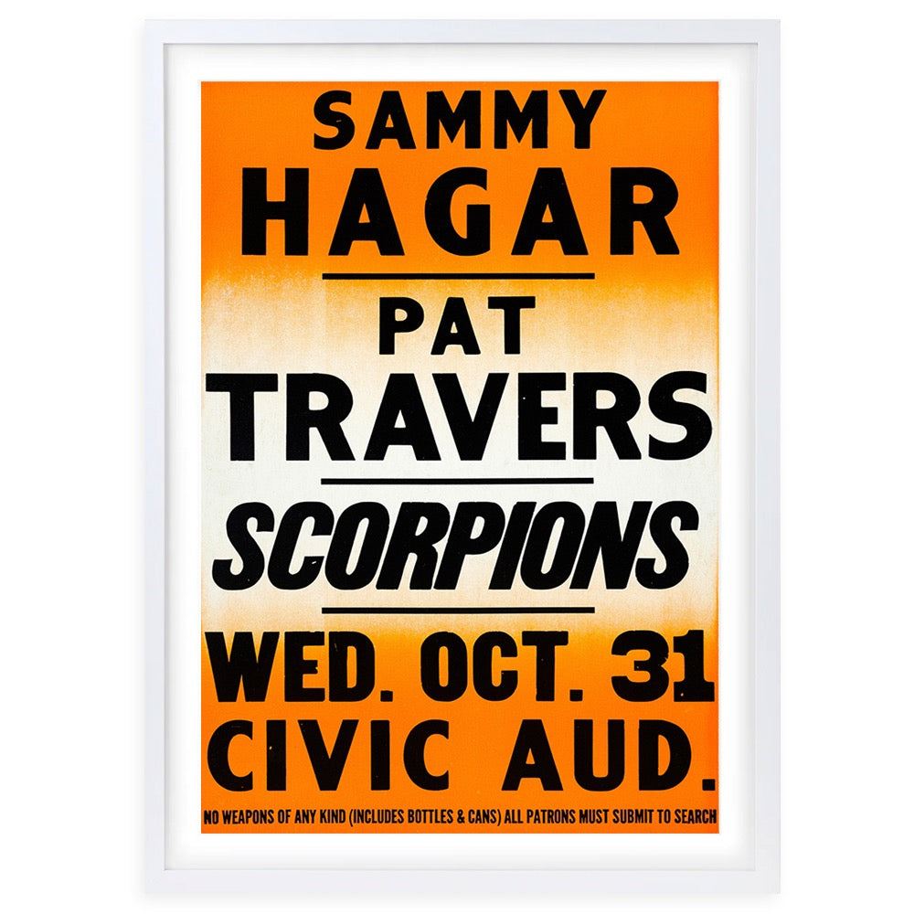Sammy Hagar 105cm x 81cm Framed A1 Art Print