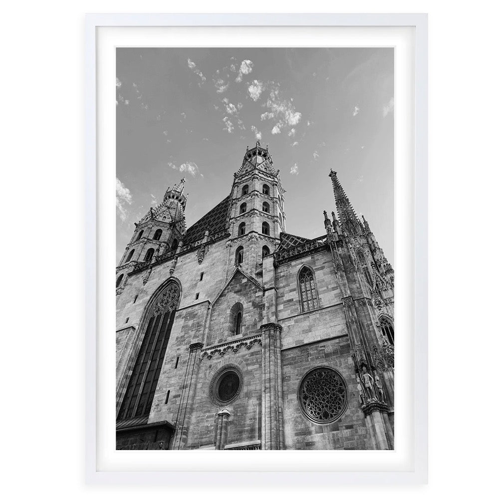 Italian Church 105cm x 81cm Framed A1 Art Print