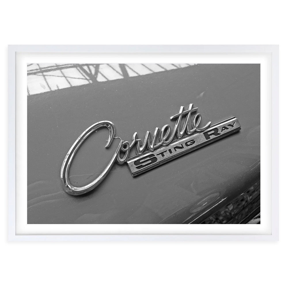 Corvette Large 105cm x 81cm Framed A1 Art Print