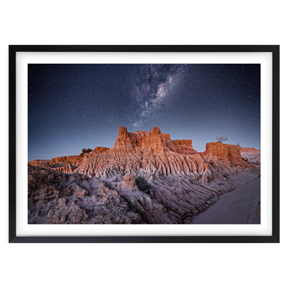 Red Rocks And Stars 105cm x 81cm Framed A1 Art Print