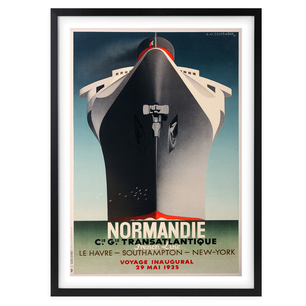 Cie Gle Normandie Large 105cm x 81cm Framed A1 Art Print