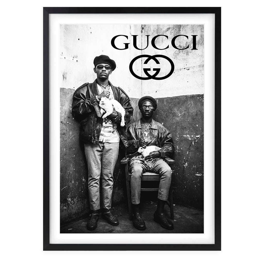 Gucci Men 105cm x 81cm Framed A1 Art Print