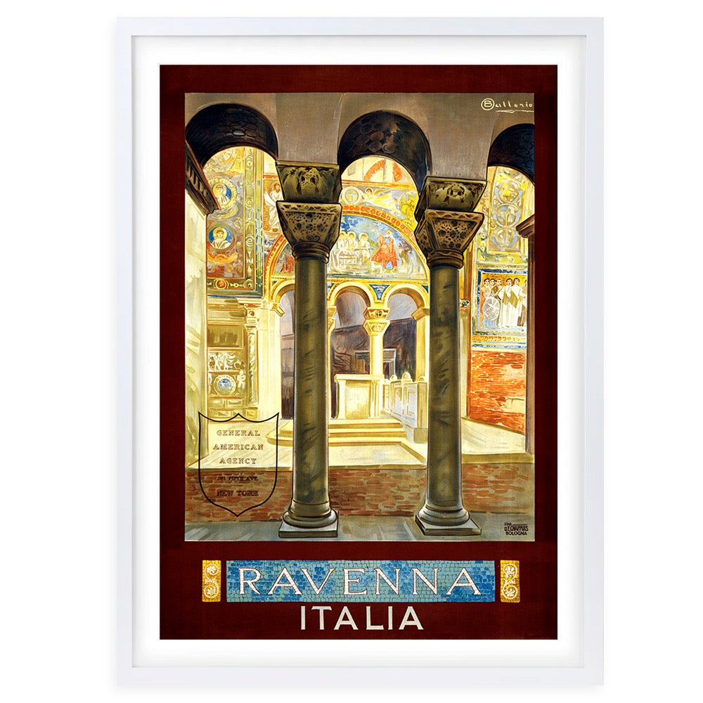 Ravenna Italia 105cm x 81cm Framed A1 Art Print