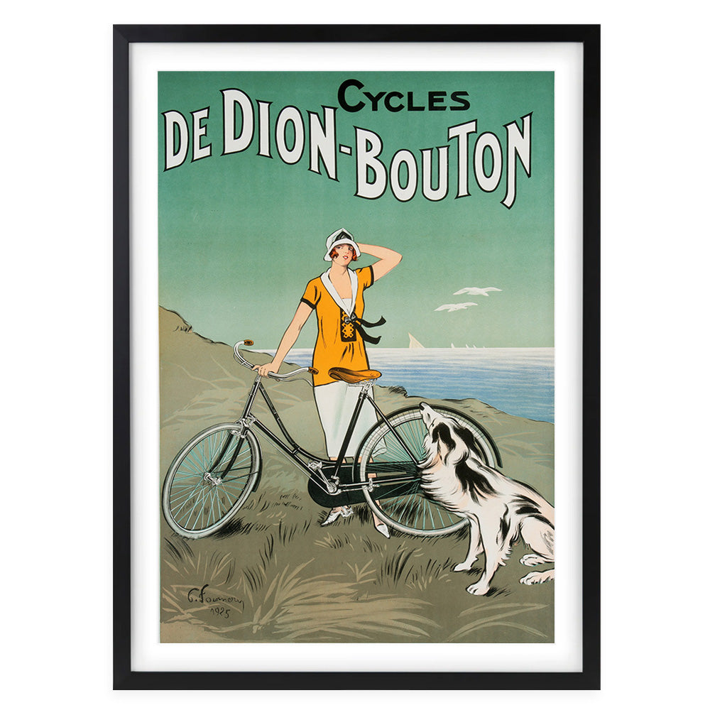 Cycles De Dion Bouton Large 105cm x 81cm Framed A1 Art Print