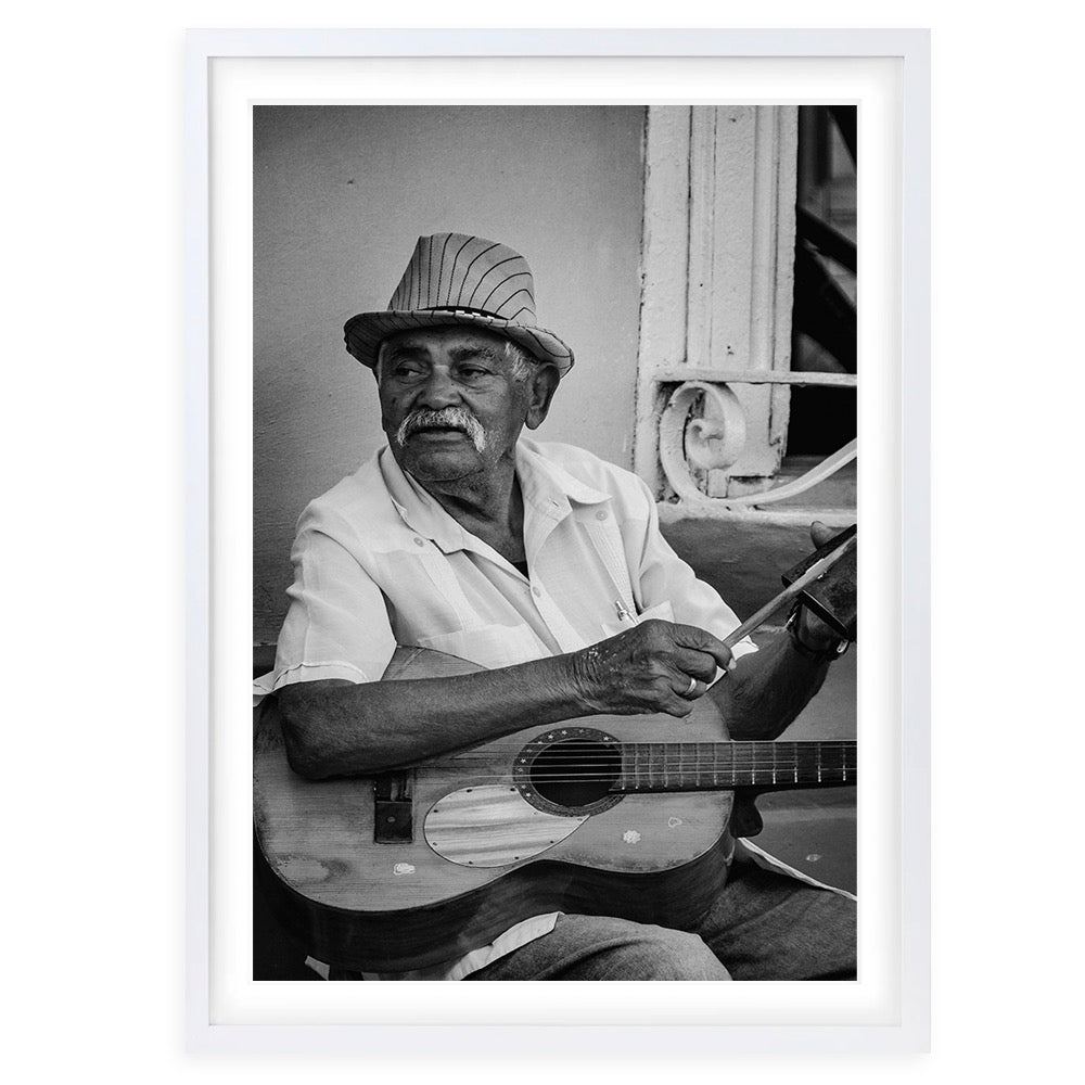 Music Man 105cm x 81cm Framed A1 Art Print