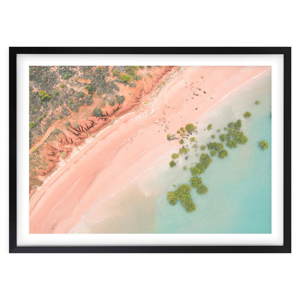 Roebuck Bay Beach 105cm x 81cm Framed A1 Art Print
