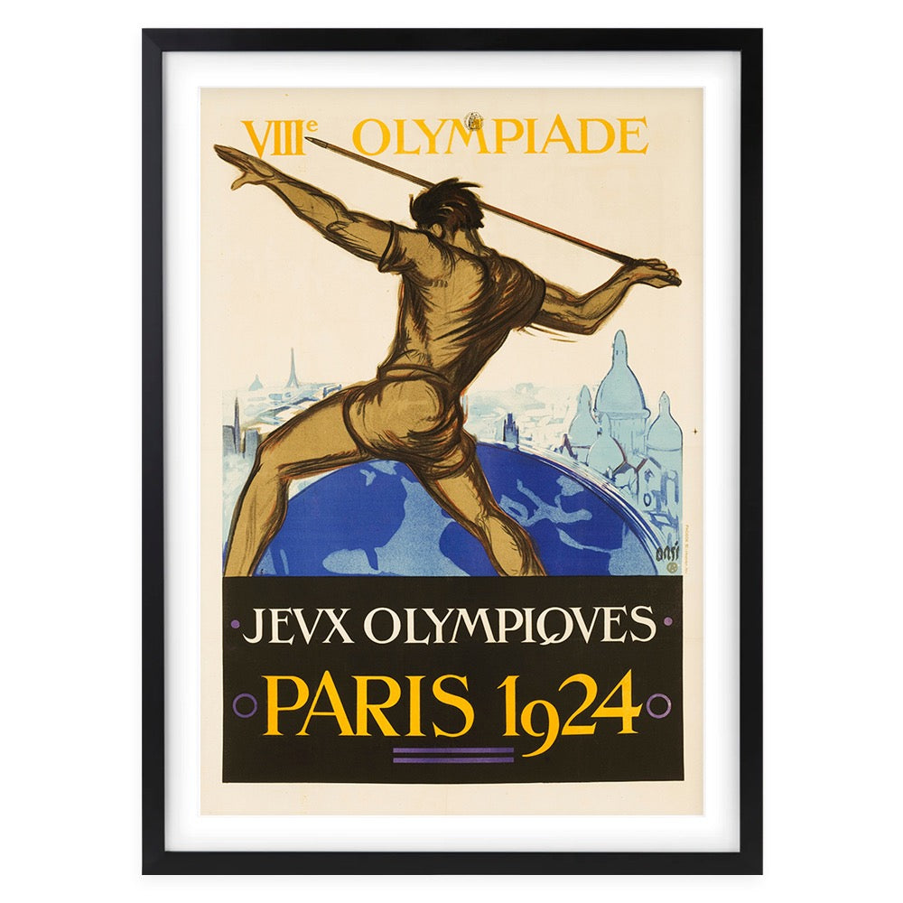 Jeux Olympiques Paris 1924 105cm x 81cm Framed A1 Art Print