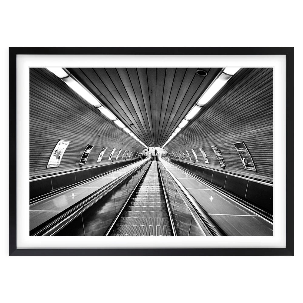 Down The Subway 105cm x 81cm Framed A1 Art Print