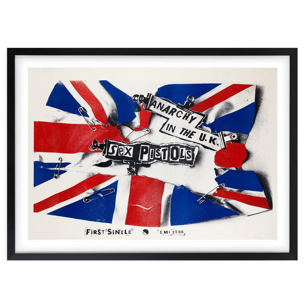 The Sex Pistols - Anarchy In The Uk 1976 105cm x 81cm Framed A1 Art Print