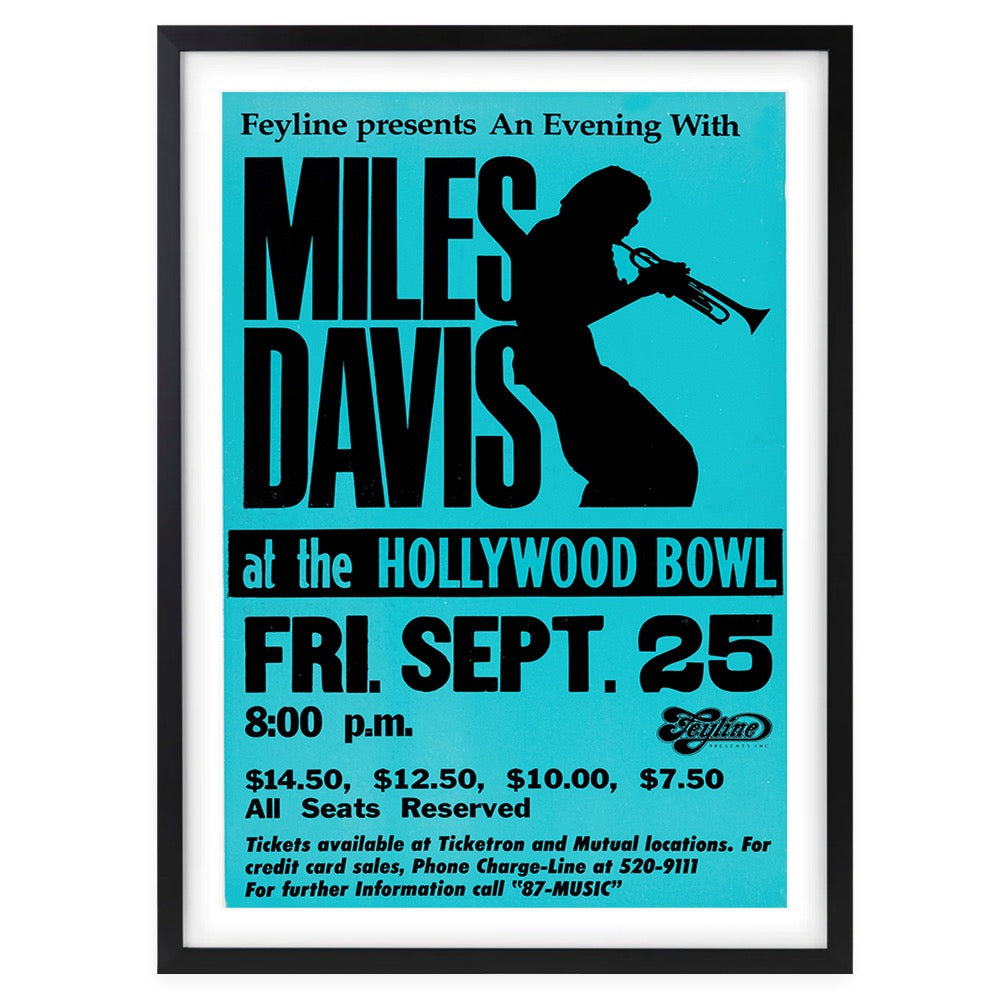 Miles Davis - Hollywood Bowl 1981 105cm x 81cm Framed A1 Art Print
