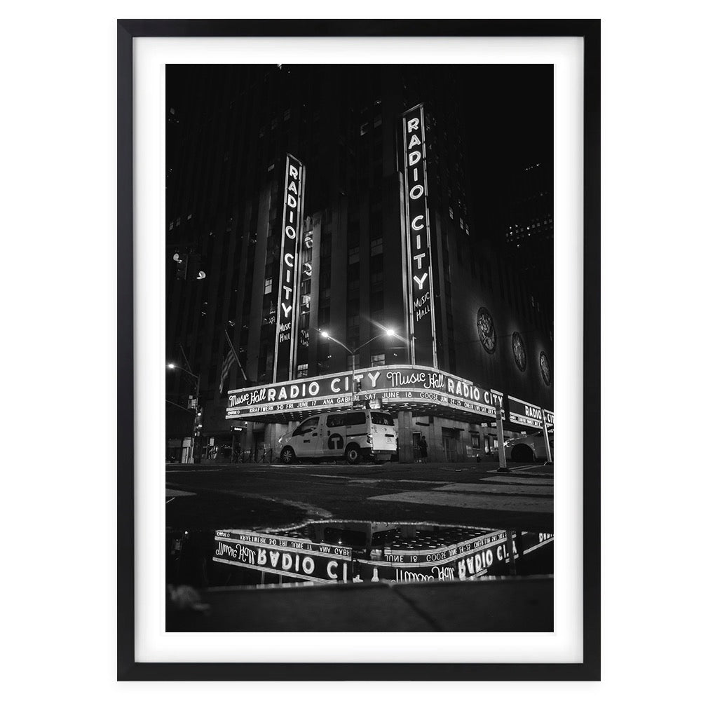 Radio City Music Hall 105cm x 81cm Framed A1 Art Print