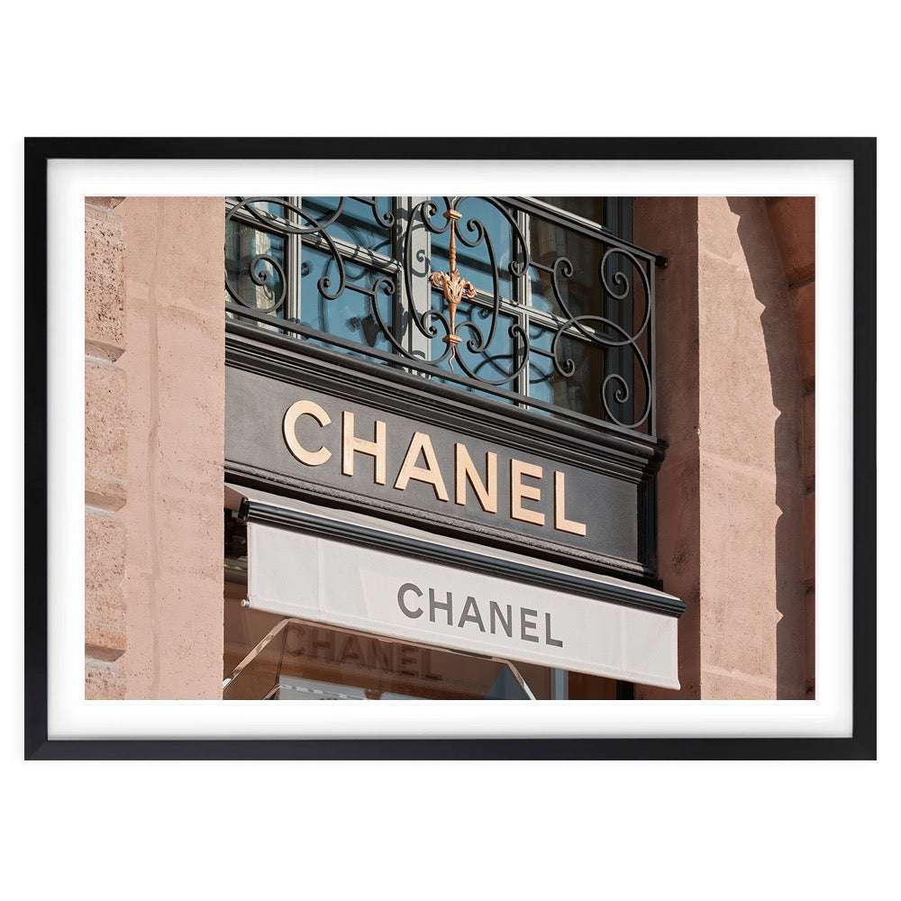 Chanel Store 2 Large 105cm x 81cm Framed A1 Art Print