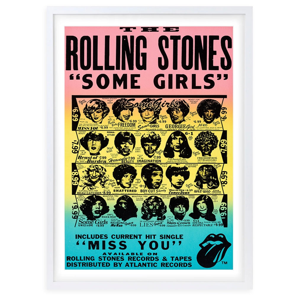 The Rolling Stones - Some Girls 105cm x 81cm Framed A1 Art Print