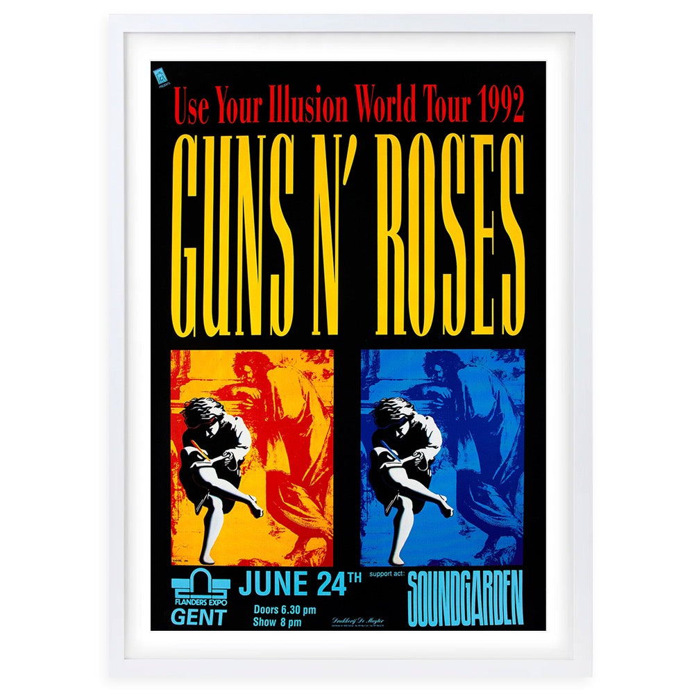 Guns N Roses - Soundgarden 1992 105cm x 81cm Framed A1 Art Print