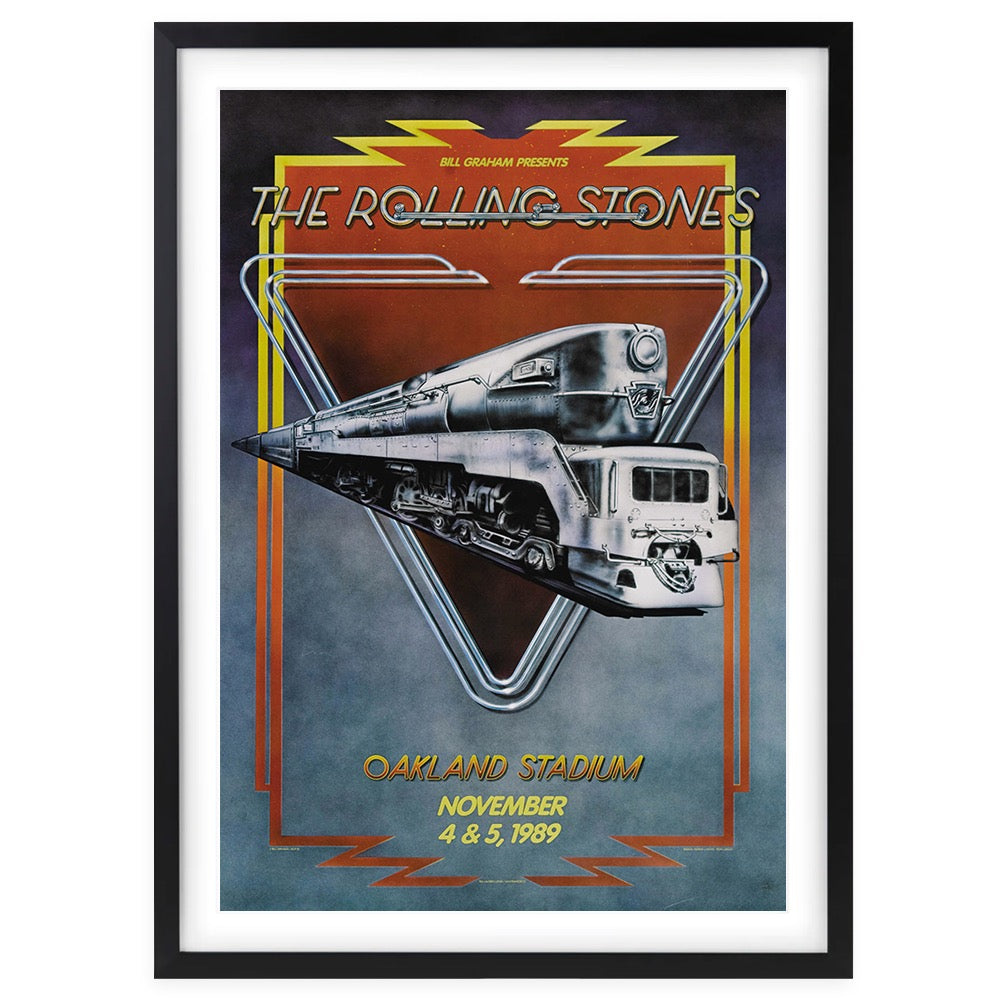The Rolling Stones - Oakland Stadium 1989 105cm x 81cm Framed A1 Art Print