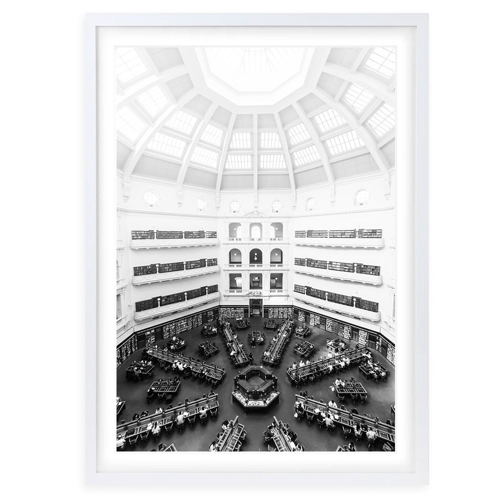 State Library Victoria 105cm x 81cm Framed A1 Art Print