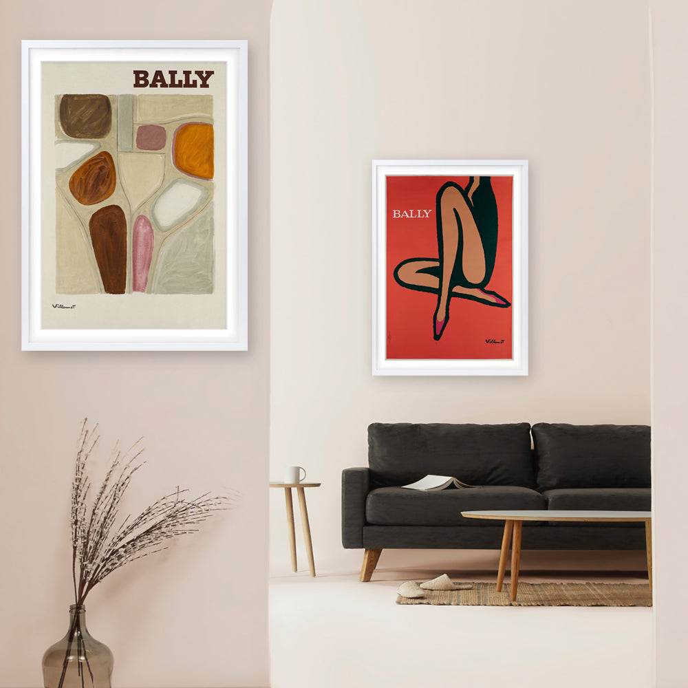 Bally 10 Large 105cm x 81cm Framed A1 Art Print