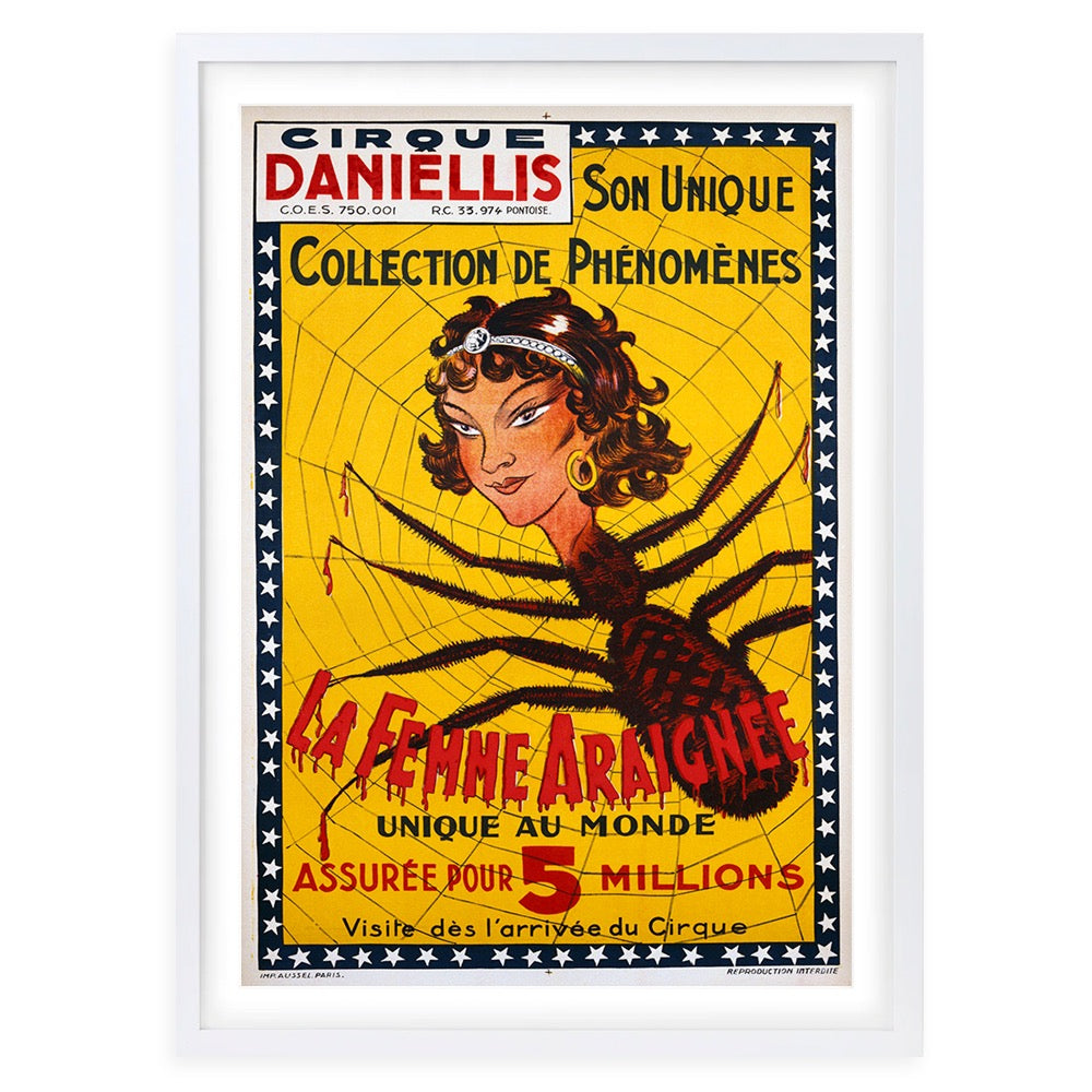 La Femme Araignee 105cm x 81cm Framed A1 Art Print