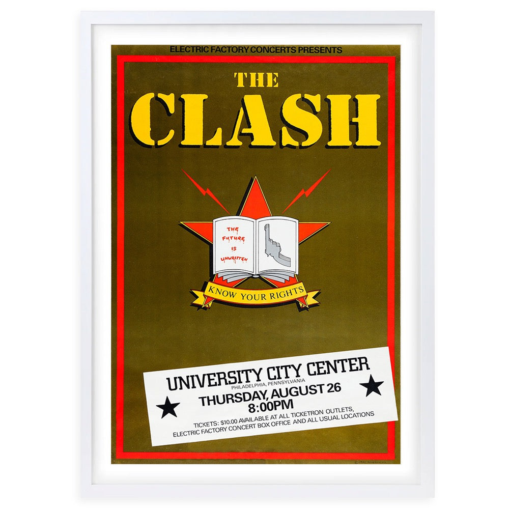 The Clash - Know Your Rights 1982 105cm x 81cm Framed A1 Art Print