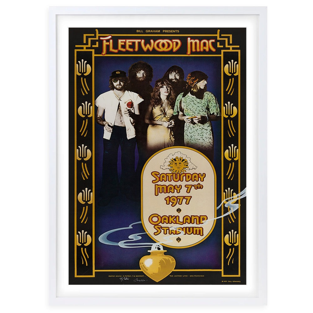Fleetwood Mac - Oakland Stadium 1977 105cm x 81cm Framed A1 Art Print