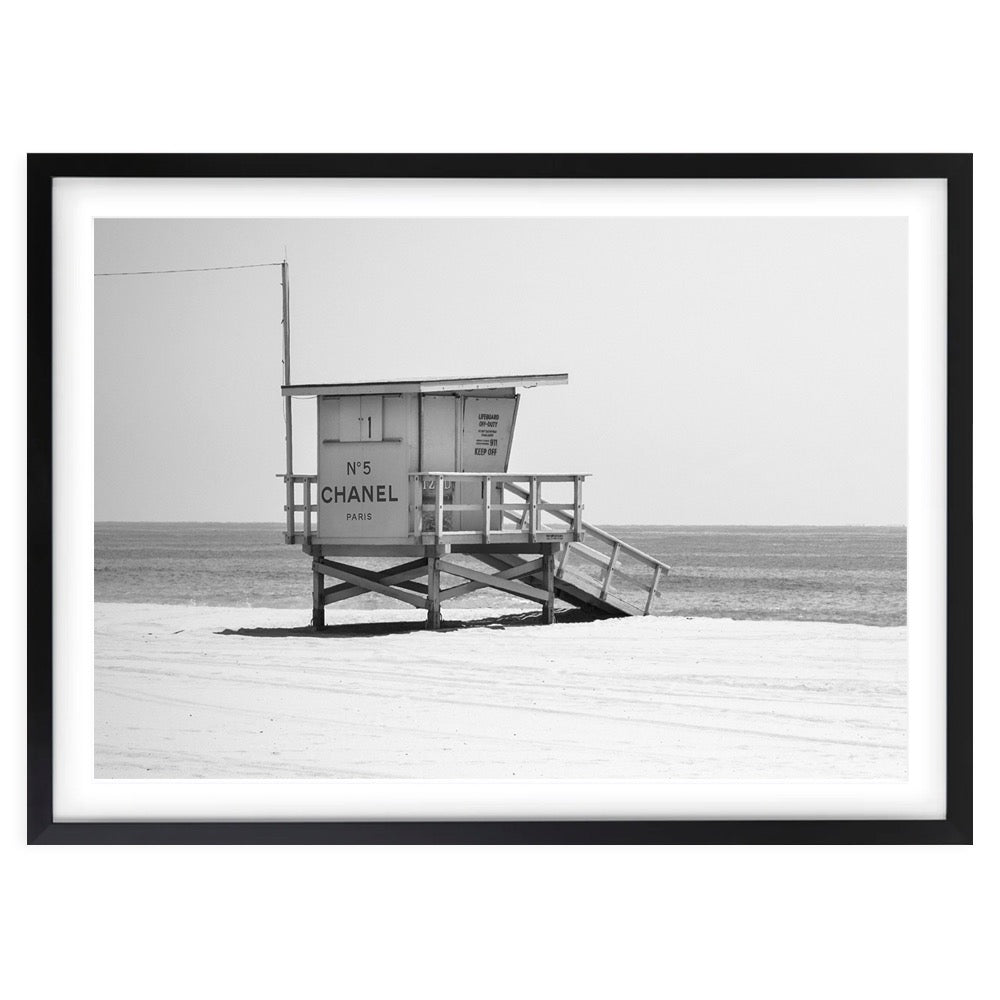 Chanel Beach Patrol Large 105cm x 81cm Framed A1 Art Print