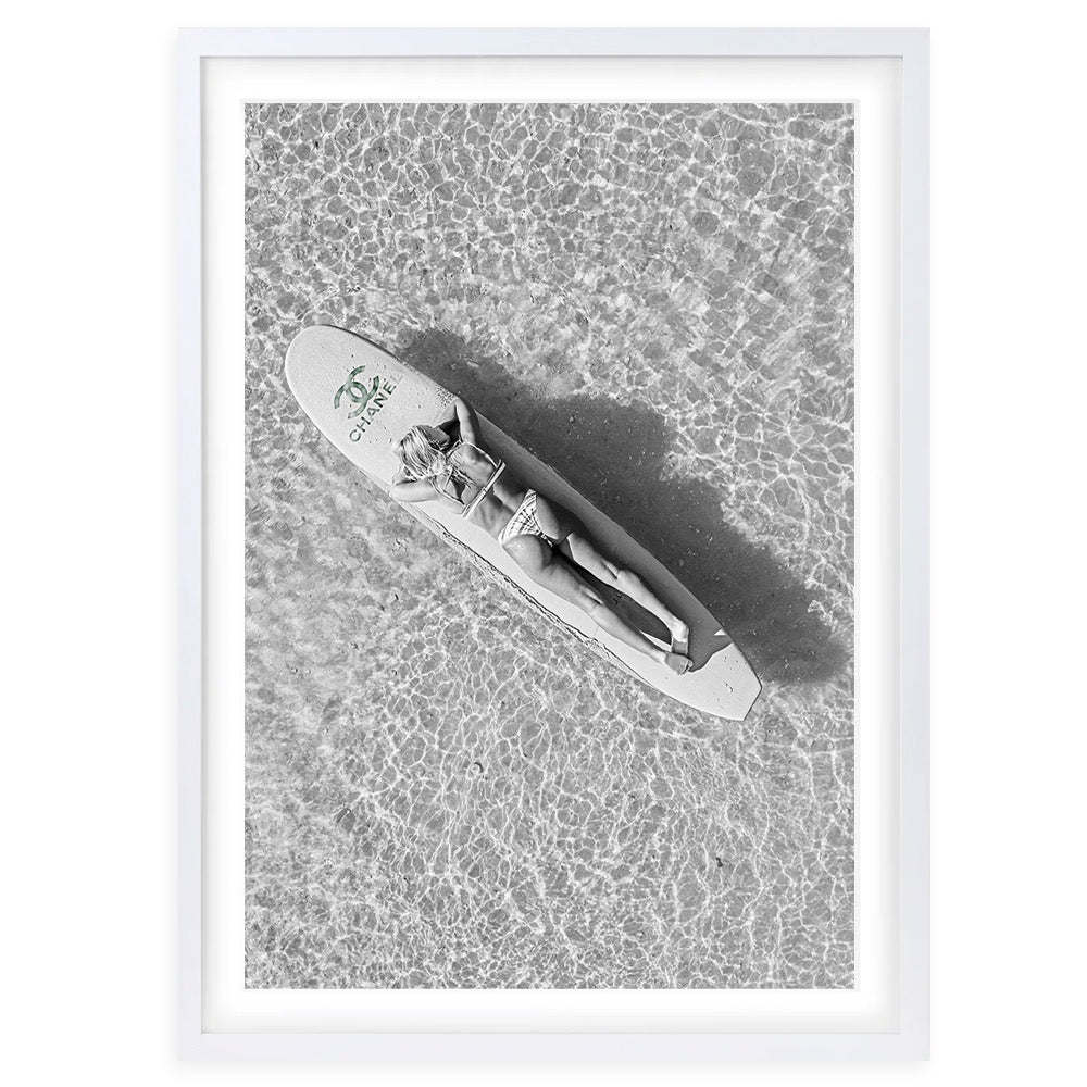 Chanel Floating Surfer Large 105cm x 81cm Framed A1 Art Print